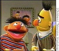 "Hey, Bert! Which one of us are they going to make have HIV?"